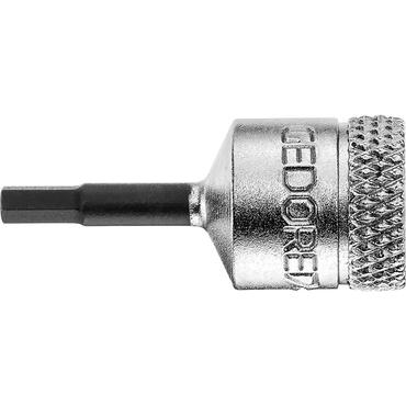 Socket wrench screwdriver 1/4" for hex socket screws type IN 20